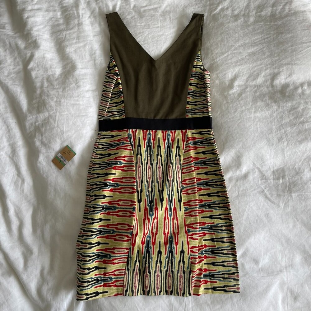Rachel Roy Baja Chalk Combo Tribal Aztek Print Dress Size 8